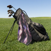 Holzbürste mit Neonfärben? Golfhandtuch (Gras)