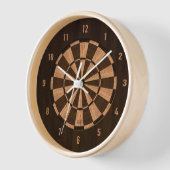 Holzdartboard Uhr (Winkel)
