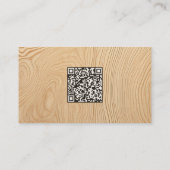 Holzdeck-Restaurierung Vcard QR Visitenkarte (Rückseite)