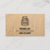 Holzdeck-Restaurierung Vcard QR Visitenkarte (Vorderseite)
