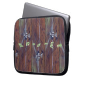 Holzdecke, Chrome-Lüfter Laptopschutzhülle (Vorderseite Links)