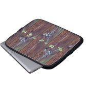 Holzdecke, Chrome-Lüfter Laptopschutzhülle (Vorne Knopf)