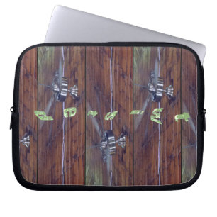 Holzdecke, Chrome-Lüfter Laptopschutzhülle