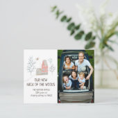 Holzdecke | Verschieben der Ankündigung Postkarte (Stehend Vorderseite)