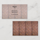 Holzdeckelmuster 2 visitenkarte (Vorne/Hinten)