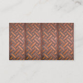 Holzdeckelmuster 2 visitenkarte (Rückseite)