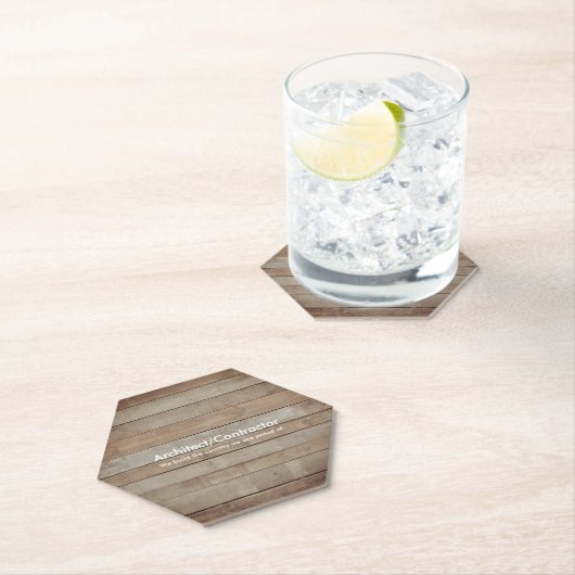 Holzdeckkarte Untersetzer (Vor Ort)