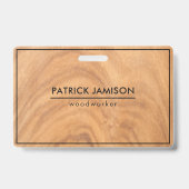 Holzdesign Ausweis (Rückseite)