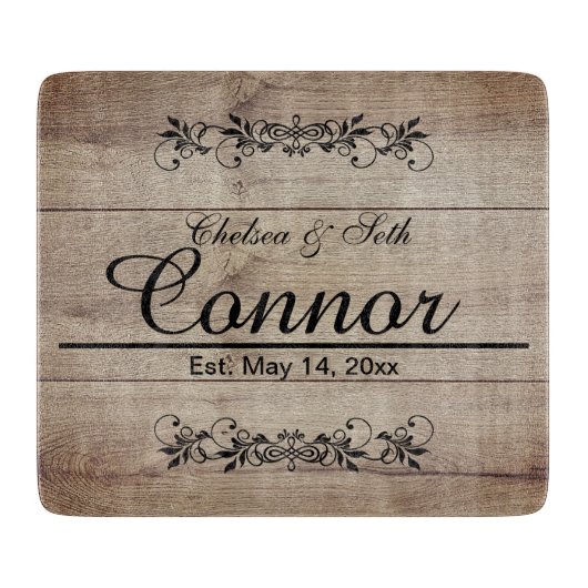 Holzdesign | DIY Text Cutting Board Schneidebrett (Vorderseite)