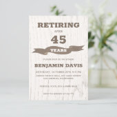 Holzdesign Einladung (Stehend Vorderseite)