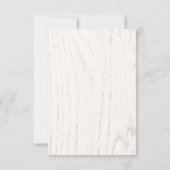 Holzdesign Einladung (Rückseite)