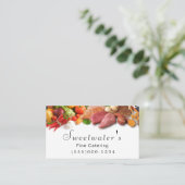 Holzdesign Lebensmittel pflanzliche Koch Catering Visitenkarte (Stehend Vorderseite)