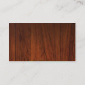 Holzdesign Lebensmittel pflanzliche Koch Catering Visitenkarte (Rückseite)