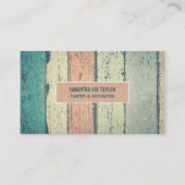 Holzdesign, Maler und Dekorator Visitenkarte (Vorderseite)