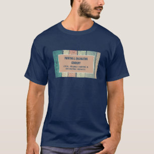 Holzdesign, Malerei und Dekoratorwerbung T-Shirt