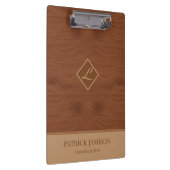 Holzdesign mit Logo Klemmbrett (Rechts)