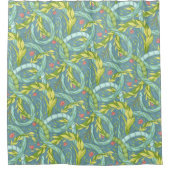 Holzdrachen Duschvorhang (Vorderseite)