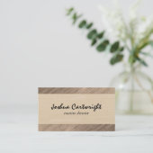 Holzdruck Visitenkarte (Stehend Vorderseite)