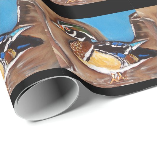 HOLZDUCK GESCHENKPAPIER (Rolleneckpunkt)