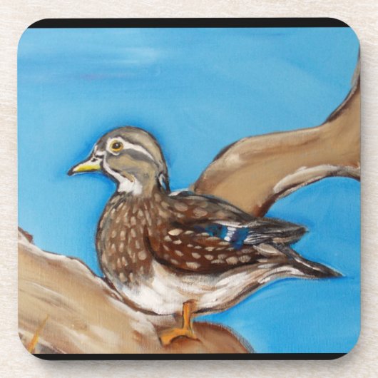 HOLZDUCK GETRÄNKEUNTERSETZER (Vorderseite)