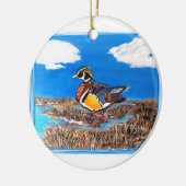 HOLZDUCK KERAMIKORNAMENT (Links)