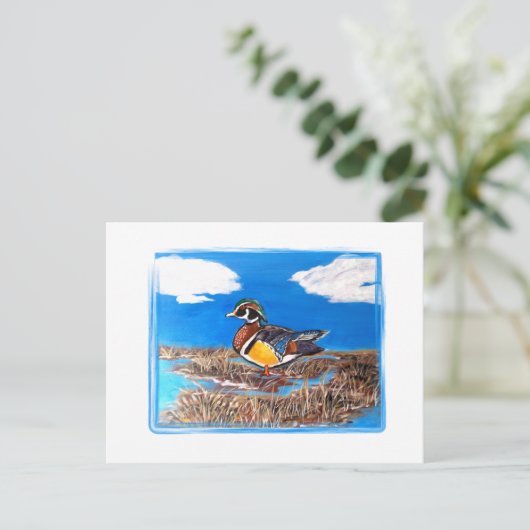 HOLZDUCK POSTKARTE (Stehend Vorderseite)