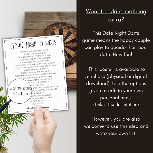 Holzeffekt Dartboard nachdenklich Keepake Geschenk Dartscheibe