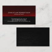 Holzeffekt Grauroter Niedlicher Beraterkarte Visitenkarte (Vorne/Hinten)