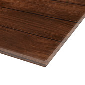 Holzeffekt Hebräischer Shabbat Shalom Challah Schneidebrett (Ecke)