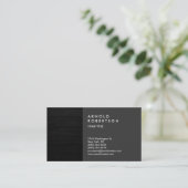 Holzeffekt Trendy Beruflich Business Card Visitenkarte (Stehend Vorderseite)