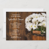 Holzeimer, weiße Milchmahlzeiten Einladung (Vorderseite)