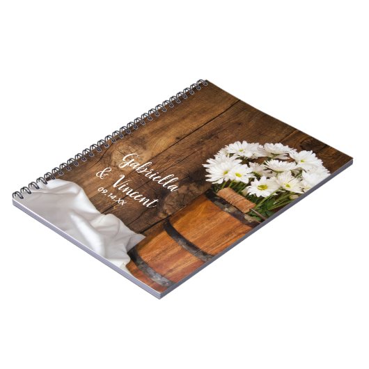 Holzeimer, weiße Milchmahlzeiten Notizblock (Linke Seite)