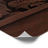 HolzElefantenkunst Poster (Ecke)