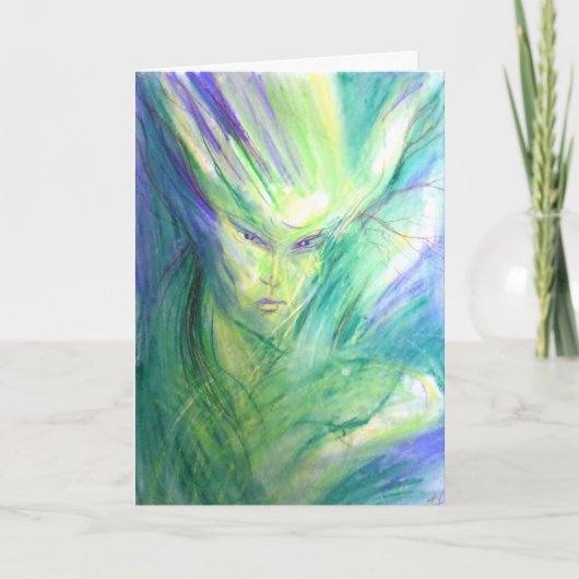 Holzelfenkarte Karte (Vorderseite)