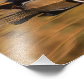 Holzente am Goldenen See Fotodruck (Ecke)