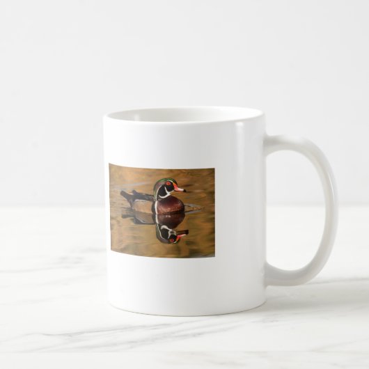 Holzente am Goldenen See Kaffeetasse (Rechts)