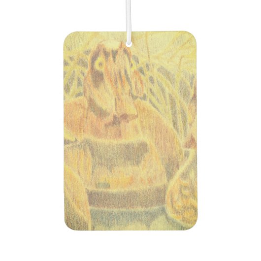 Holzente am Teich Autolufterfrischer (Vorderseite)