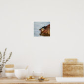 Holzente am Ufer Poster (Küche)