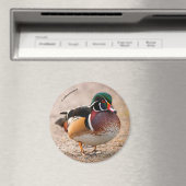 Holzente auf Kies Magnet (In Situ (Geschirrspüler))