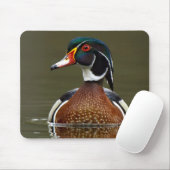 Holzente auf Wasser Mousepad (Mit Mouse)