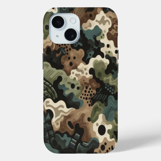 Holzente-Camouflage Klassisches Muster Case-Mate iPhone Hülle (Rückseite)