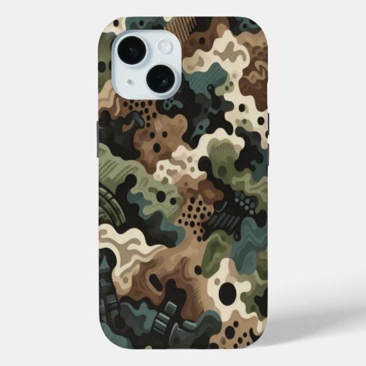 Holzente-Camouflage Klassisches Muster Case-Mate iPhone Hülle (Rückseite)
