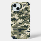 Holzente-Camouflage Klassisches Muster Case-Mate iPhone Hülle (Rückseite)