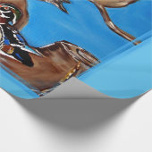 Holzente Geschenkpapier (Ecke)