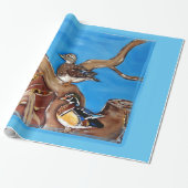 Holzente Geschenkpapier (Ungerollt)
