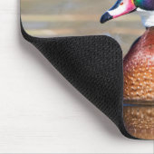 Holzente in einem Teich Mousepad (Ecke)
