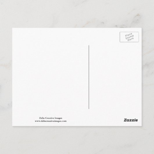 Holzente in einem Teich Postkarte (Rückseite)