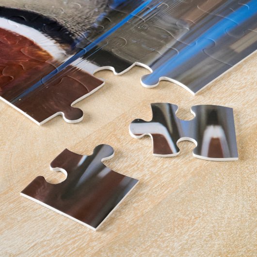 Holzente in einem Teich Puzzle (Seite)