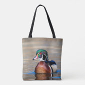 Holzente in einem Teich Tasche (Rückseite)
