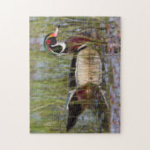 Holzente in Feuchtgebieten Puzzle (Vertikal)